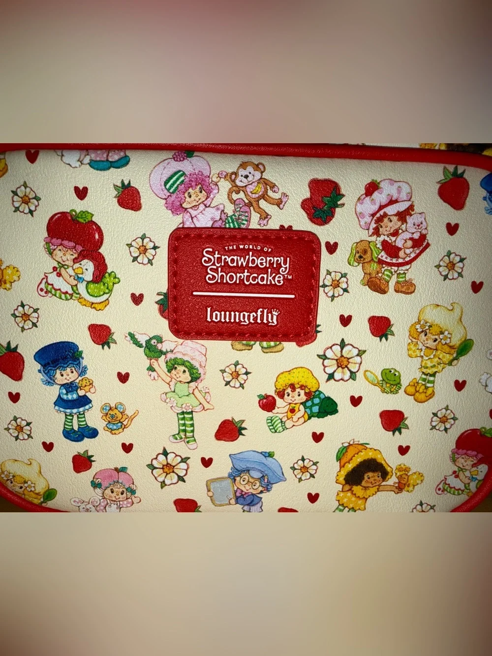 Loungefly Strawberry Shortcake & Friends Allover Print Crossbody Bag NWT 2026